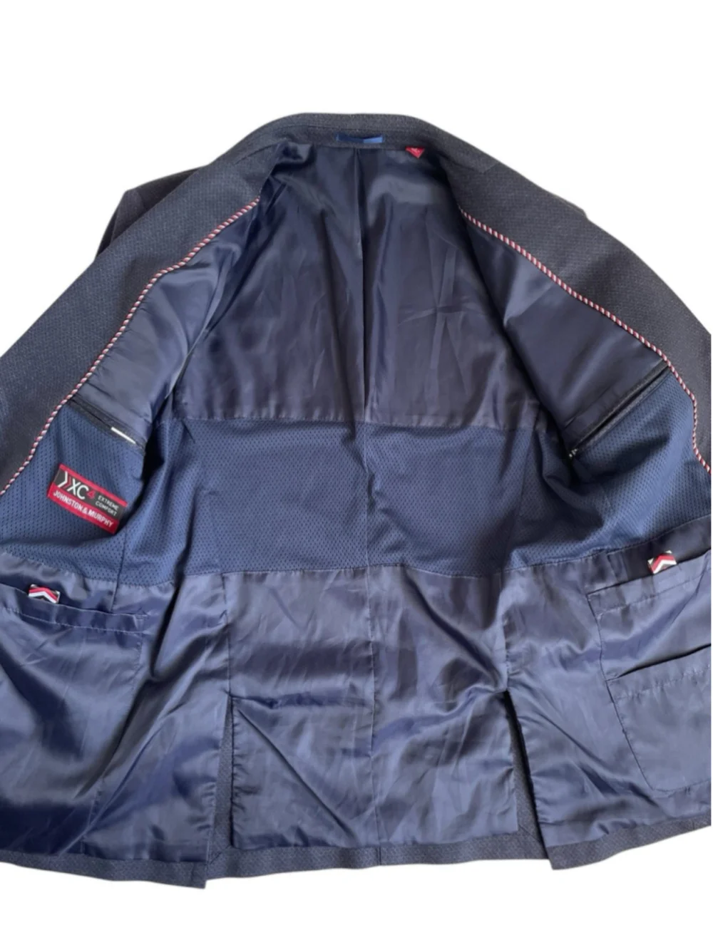 Johnston & Murphy Blazer Mens Small Navy XC4 Extreme Comfort City Travel Jacket